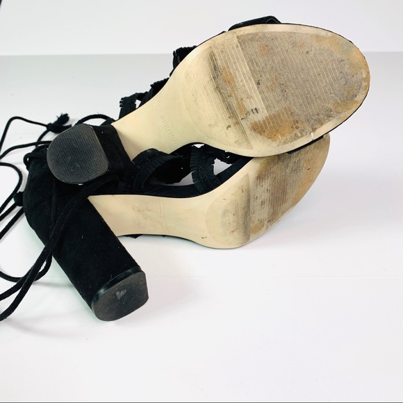 Call it Spring Heels Wrap Sandal Black Size 6 - Picture 4 of 5